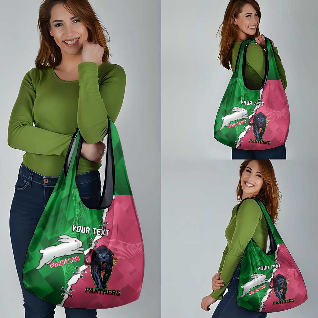 Personalised Panthers And Rabbitohs Rugby Grocery Bag Souths The Riff Together