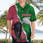 Personalised Panthers And Rabbitohs Rugby Hawaiian Shirt 2024 Souths The Riff Together