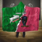 Personalised Panthers And Rabbitohs Rugby Hooded Blanket 2024 Souths The Riff Together