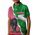 Personalised Panthers And Rabbitohs Rugby Kid Polo Shirt 2024 Souths The Riff Together