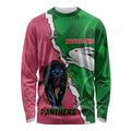 Personalised Panthers And Rabbitohs Rugby Long Sleeve Shirt 2024 Souths The Riff Together