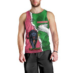 Personalised Panthers And Rabbitohs Rugby Men Tank Top 2024 Souths The Riff Together