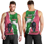 Personalised Panthers And Rabbitohs Rugby Men Tank Top 2024 Souths The Riff Together