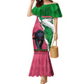 Personalised Panthers And Rabbitohs Rugby Mermaid Dress 2024 Souths The Riff Together