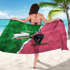 Personalised Panthers And Rabbitohs Rugby Sarong 2024 Souths The Riff Together
