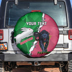 Personalised Panthers And Rabbitohs Rugby Spare Tire Cover 2024 Souths The Riff Together