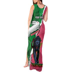 Personalised Panthers And Rabbitohs Rugby Tank Maxi Dress 2024 Souths The Riff Together