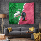 Personalised Panthers And Rabbitohs Rugby Tapestry 2024 Souths The Riff Together