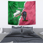 Personalised Panthers And Rabbitohs Rugby Tapestry 2024 Souths The Riff Together