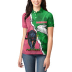 Personalised Panthers And Rabbitohs Rugby Women Polo Shirt 2024 Souths The Riff Together