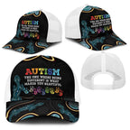 Australia Autism Awareness Baseball Net Cap 2 April Aboriginal Lizard - Aussie Hoodie