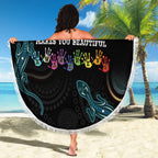 Australia Autism Awareness 4 April Aboriginal Lizard Beach Blanket