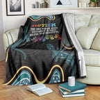 Australia Autism Awareness 4 April Aboriginal Lizard Blanket