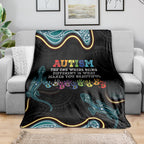 Australia Autism Awareness 4 April Aboriginal Lizard Blanket