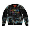 Australia Autism Awareness 4 April Aboriginal Lizard Bomber Jacket