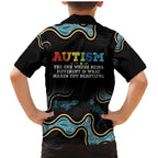 Australia Autism Awareness 4 April Aboriginal Lizard Family Matching Mermaid Dress and Hawaiian Shirt
