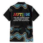 Australia Autism Awareness 4 April Aboriginal Lizard Family Matching Mermaid Dress and Hawaiian Shirt