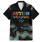 Australia Autism Awareness 4 April Aboriginal Lizard Family Matching Tank Maxi Dress and Hawaiian Shirt