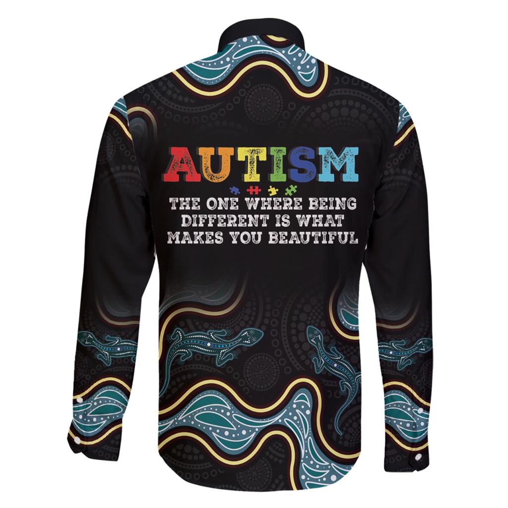 Australia Autism Awareness 4 April Aboriginal Lizard Family Matching Tank Maxi Dress and Hawaiian Shirt