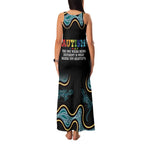 Australia Autism Awareness 4 April Aboriginal Lizard Family Matching Tank Maxi Dress and Hawaiian Shirt