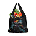 Australia Autism Awareness 4 April Aboriginal Lizard Grocery Bag