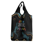 Australia Autism Awareness 4 April Aboriginal Lizard Grocery Bag