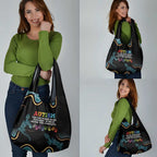 Australia Autism Awareness 4 April Aboriginal Lizard Grocery Bag