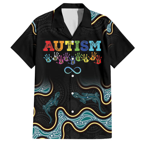 Australia Autism Awareness 4 April Aboriginal Lizard Hawaiian Shirt
