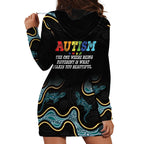 Australia Autism Awareness 4 April Aboriginal Lizard Hoodie Dress