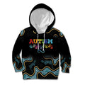 Australia Autism Awareness 4 April Aboriginal Lizard Kid Hoodie
