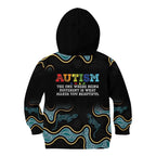 Australia Autism Awareness 4 April Aboriginal Lizard Kid Hoodie