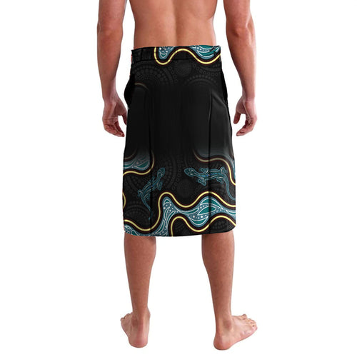 Australia Autism Awareness 4 April Aboriginal Lizard Lavalava