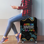 Australia Autism Awareness 4 April Aboriginal Lizard Luggage Cover