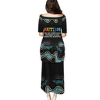 Australia Autism Awareness 4 April Aboriginal Lizard Puletasi