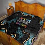 Australia Autism Awareness 4 April Aboriginal Lizard Quilt