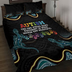 Australia Autism Awareness 4 April Aboriginal Lizard Quilt Bed Set