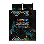 Australia Autism Awareness 4 April Aboriginal Lizard Quilt Bed Set