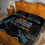 Australia Autism Awareness 4 April Aboriginal Lizard Quilt Bed Set