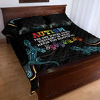 Australia Autism Awareness 4 April Aboriginal Lizard Quilt Bed Set
