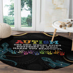 Australia Autism Awareness 4 April Aboriginal Lizard Round Carpet