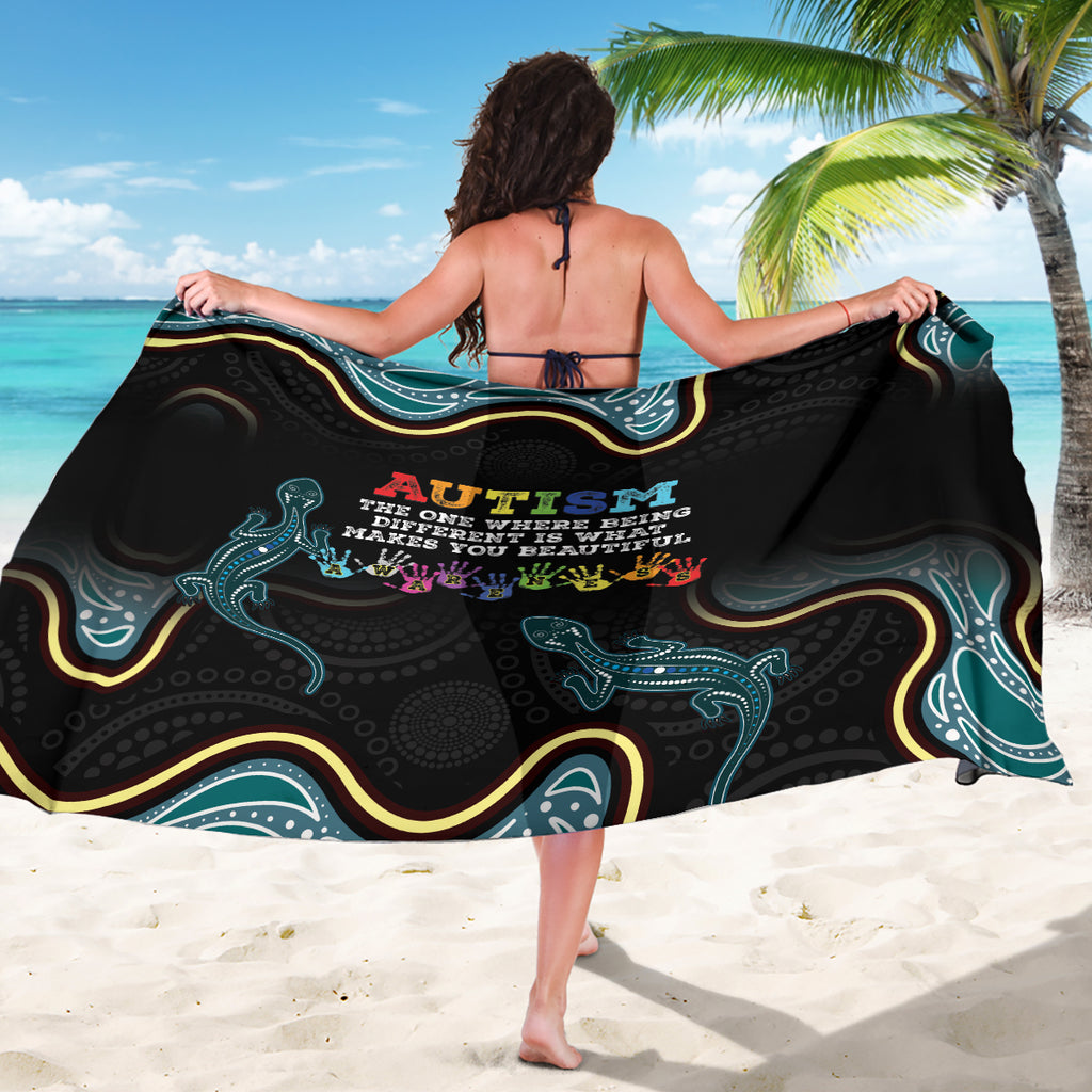 Australia Autism Awareness 4 April Aboriginal Lizard Sarong