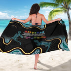 Australia Autism Awareness 4 April Aboriginal Lizard Sarong
