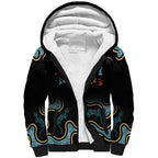 Australia Autism Awareness 4 April Aboriginal Lizard Sherpa Hoodie