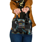 Australia Autism Awareness 4 April Aboriginal Lizard Shoulder Handbag