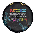 Australia Autism Awareness 4 April Aboriginal Lizard Spare Tire Cover