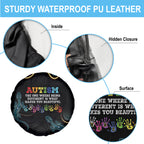 Australia Autism Awareness 4 April Aboriginal Lizard Spare Tire Cover