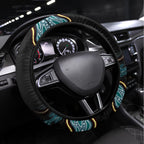Australia Autism Awareness 4 April Aboriginal Lizard Steering Wheel Cover