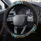 Australia Autism Awareness 4 April Aboriginal Lizard Steering Wheel Cover
