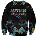 Australia Autism Awareness 4 April Aboriginal Lizard Sweatshirt