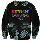 Australia Autism Awareness 4 April Aboriginal Lizard Sweatshirt